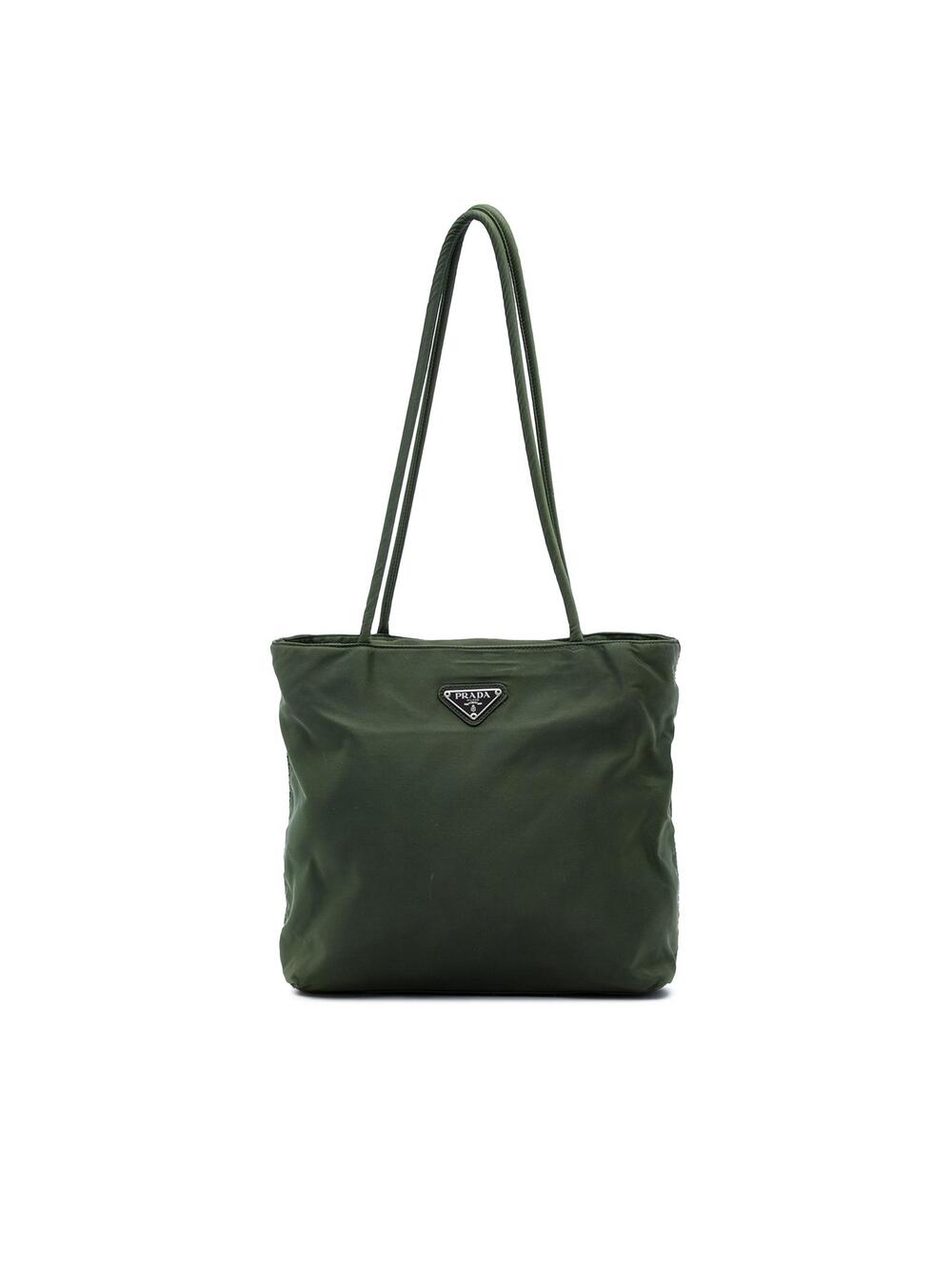 Prada Tessuto Tote Pre-Loved Dark Green #368363P50B